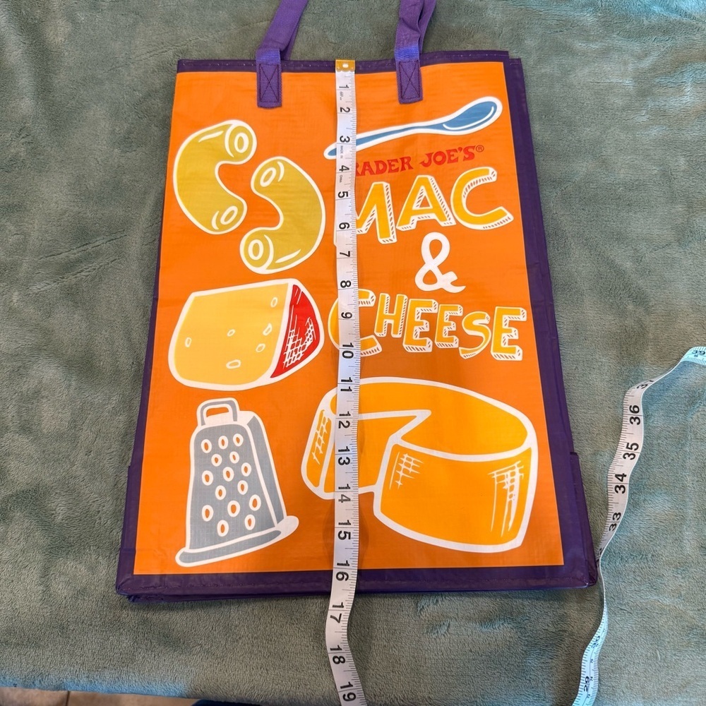 NEW Trader Joe’s Reusable Tote Bag Bundle (2) - Cheese - Picture 13 of 16